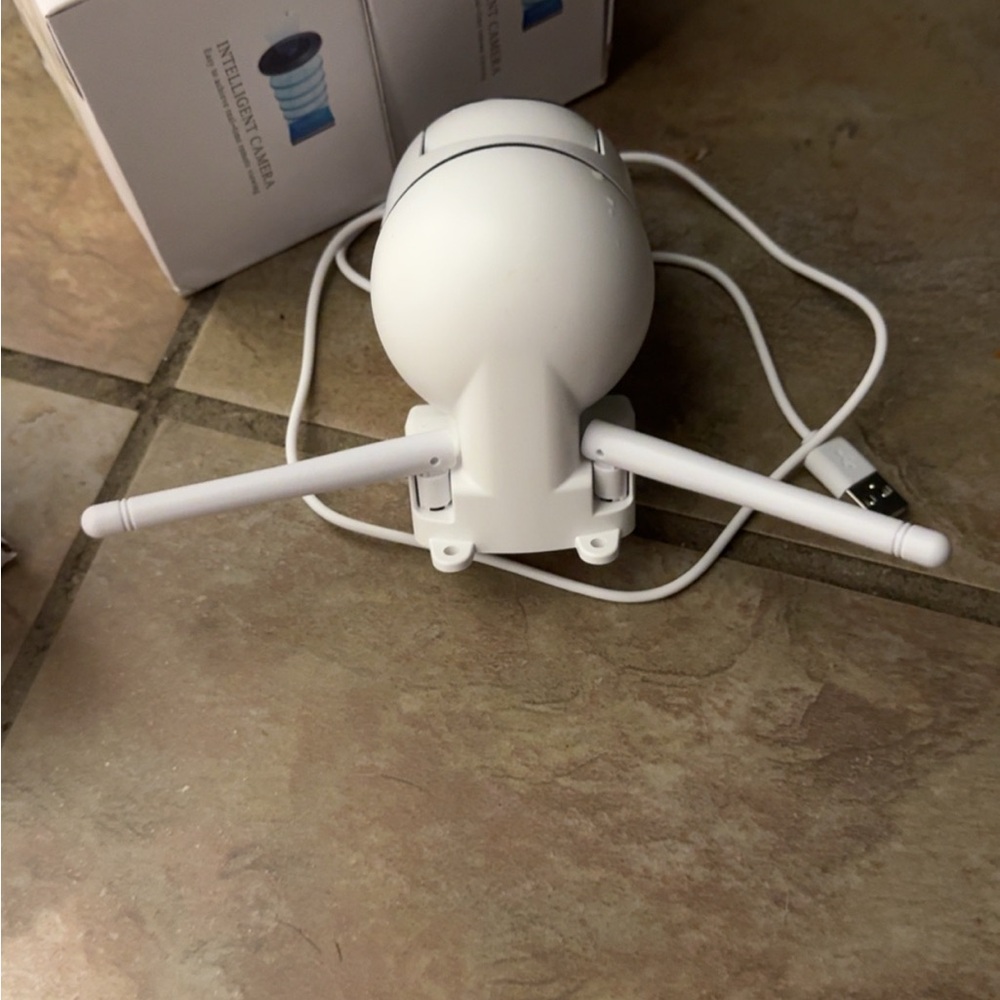 White Wireless Security Camera